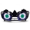 018 Headlight Yamaha Yzf R6 1999-2002 Headlamp Angel Halo Eye Green Demon